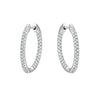 Boucles d'oreilles Huggies Scintillante en argent sterling