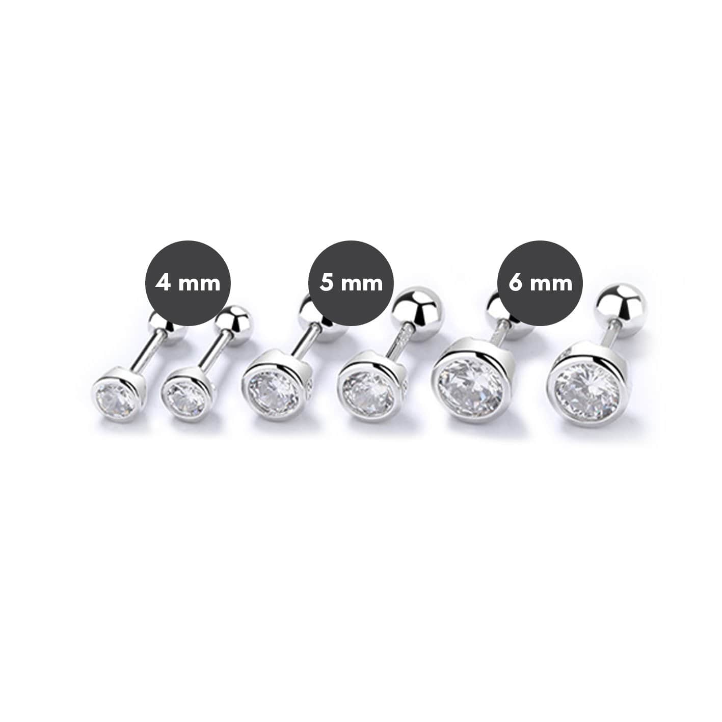 Boucles d'oreilles Classiques en argent sterling