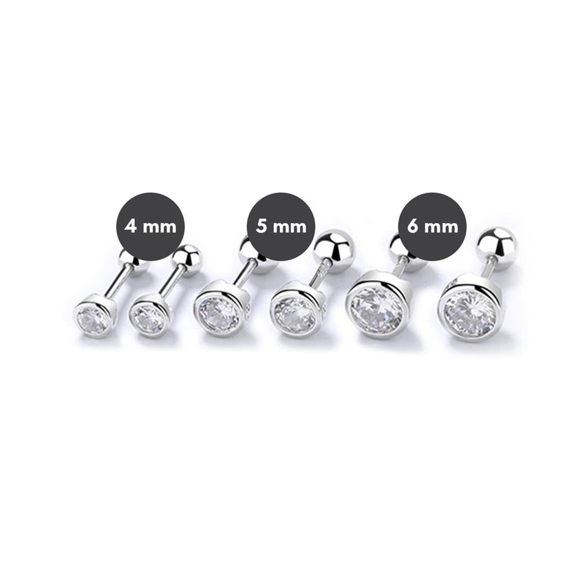 Boucles d'oreilles Classiques en argent sterling