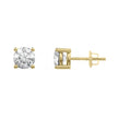 Boucles d'oreilles Classiques en or jaune ou blanc 10K et moissanites