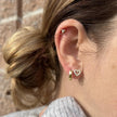 Boucles d'oreilles Coeurs en or 10K et moissanites