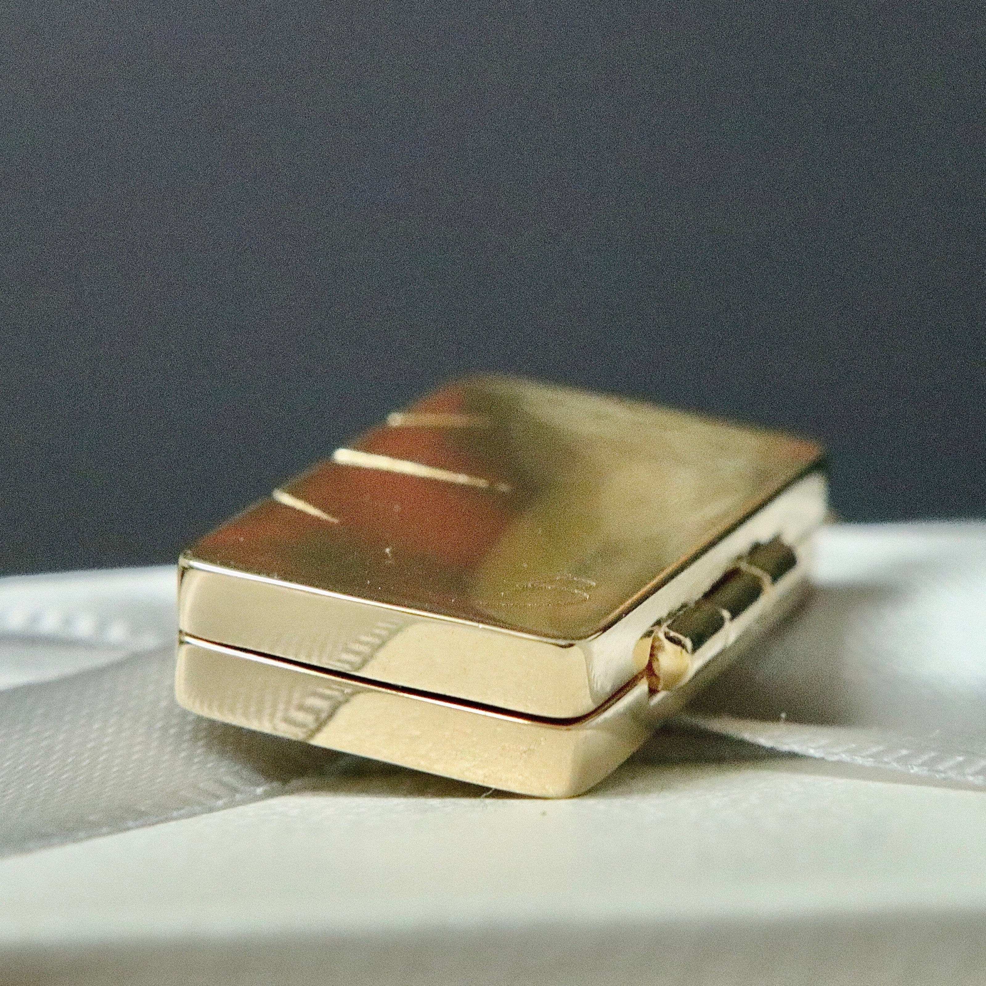 Collier porte-photo Soleil en or 14K et diamants