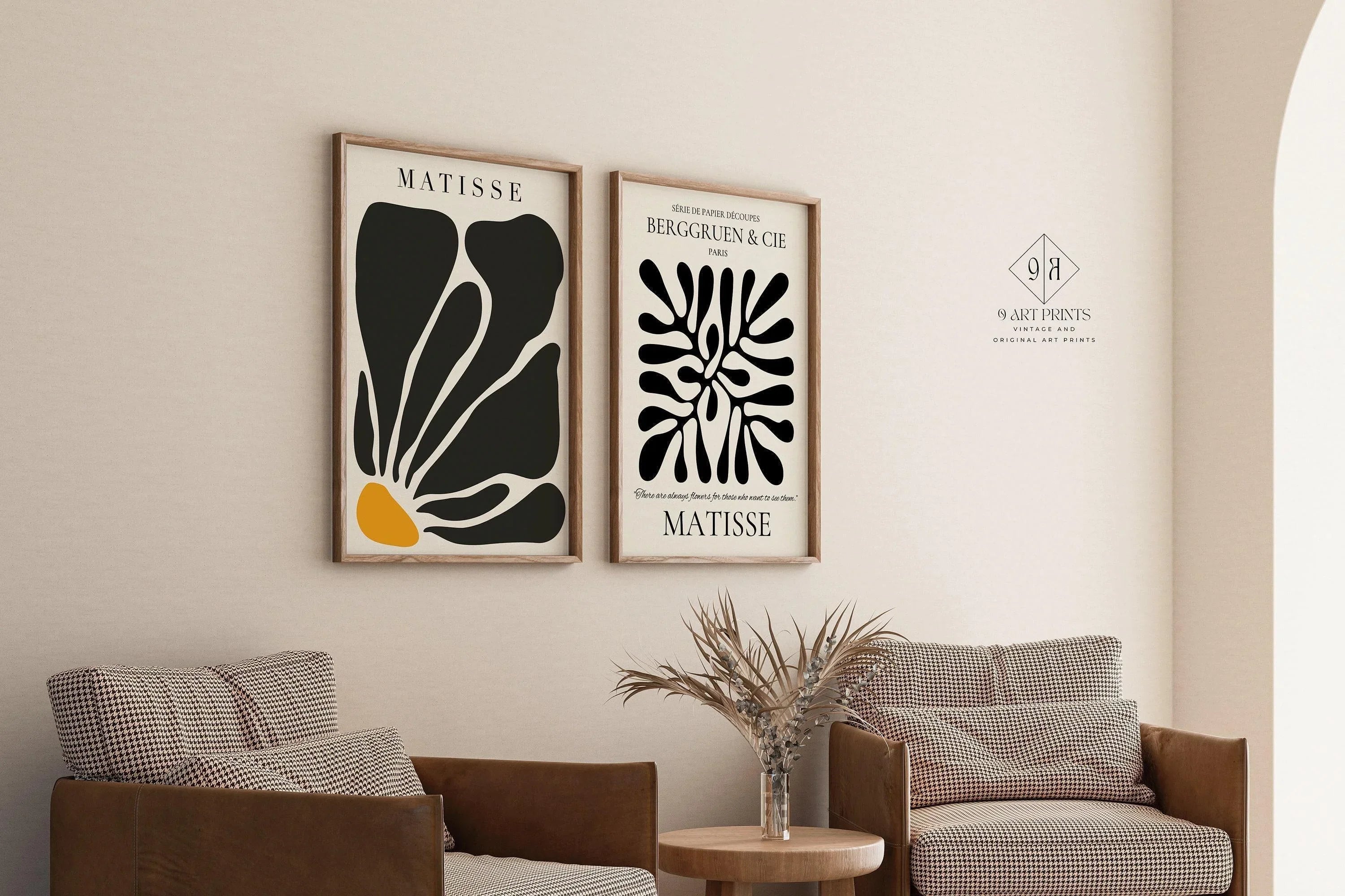 Matisse Art Print Set: Mid-Century Modern Giclee Duo