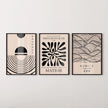 Matisse Bauhaus Japanese STATEMENT TRIO poster prints |  | Our Most Popular Neutral Set | available framed