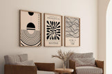 Matisse Bauhaus Japanese STATEMENT TRIO poster prints |  | Our Most Popular Neutral Set | available framed