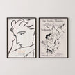 Matisse & Toulouse-Lautrec Art Prints: Neutral Gallery Wall Set