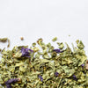 Mauve, fleur et feuille