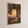 Maxfield Parrish Art Print: Golden Hilltop Reverie (Handframed or Unframed)