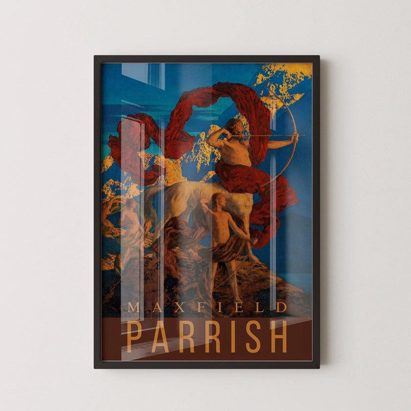 Maxfield Parrish Art Print: Jason and His Teacher, American Classic