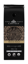 Mayan Bold - Whole Bean, Bold Medium Roast, Certified Organic OCIA/ Fairtrade Coffee 1lb/454g