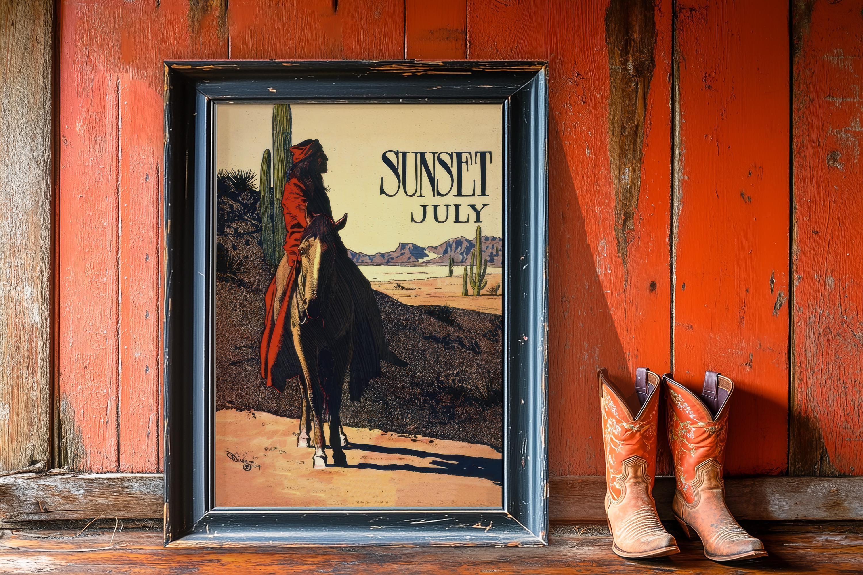 Maynard Dixon American West Giclee Print - Sunset Magazine Cover