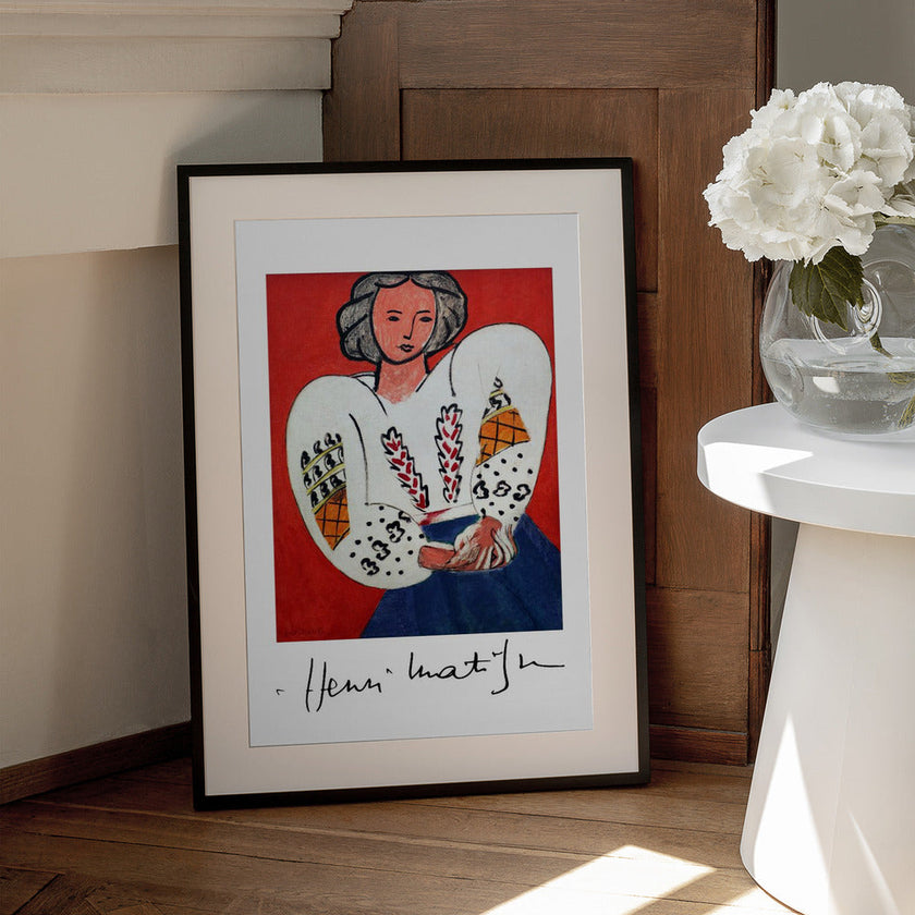 Wall art d'Henri Matisse, La Camicetta Romena, 1940