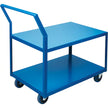 Heavy-Duty Low Profile Shop Carts, 2 Tiers, 18