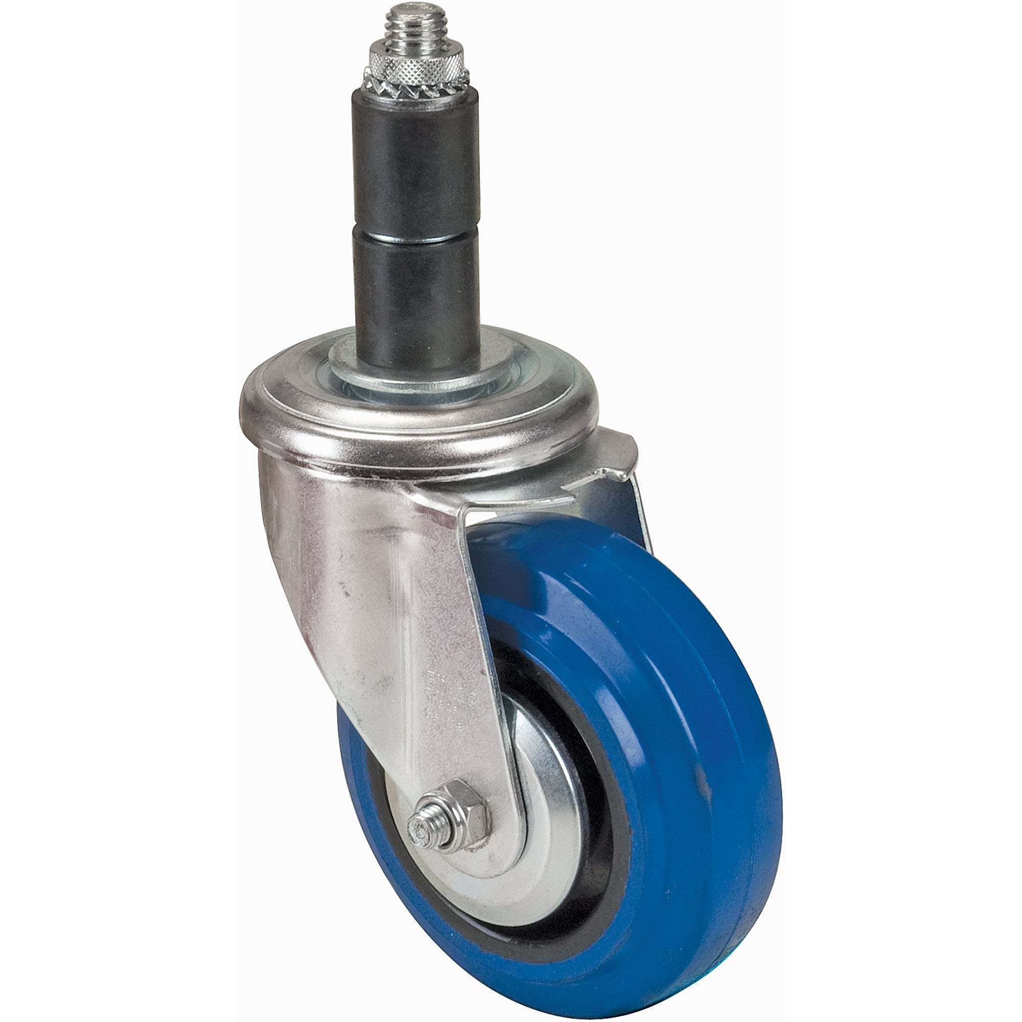 Rubber Stem Caster, Swivel, 4
