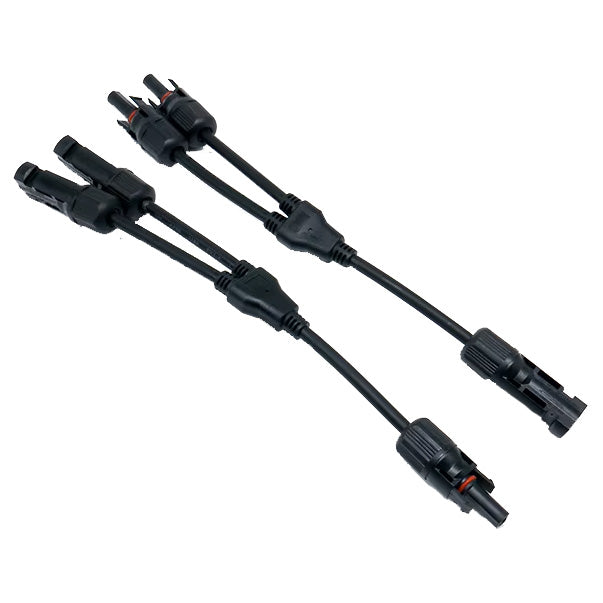 MC4 compatible 2-1 Branch Flexible Solar Connectors (pair)