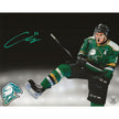 Connor McMichael Autographed London Knights Goal Celebration Artwork 8x10 Photo