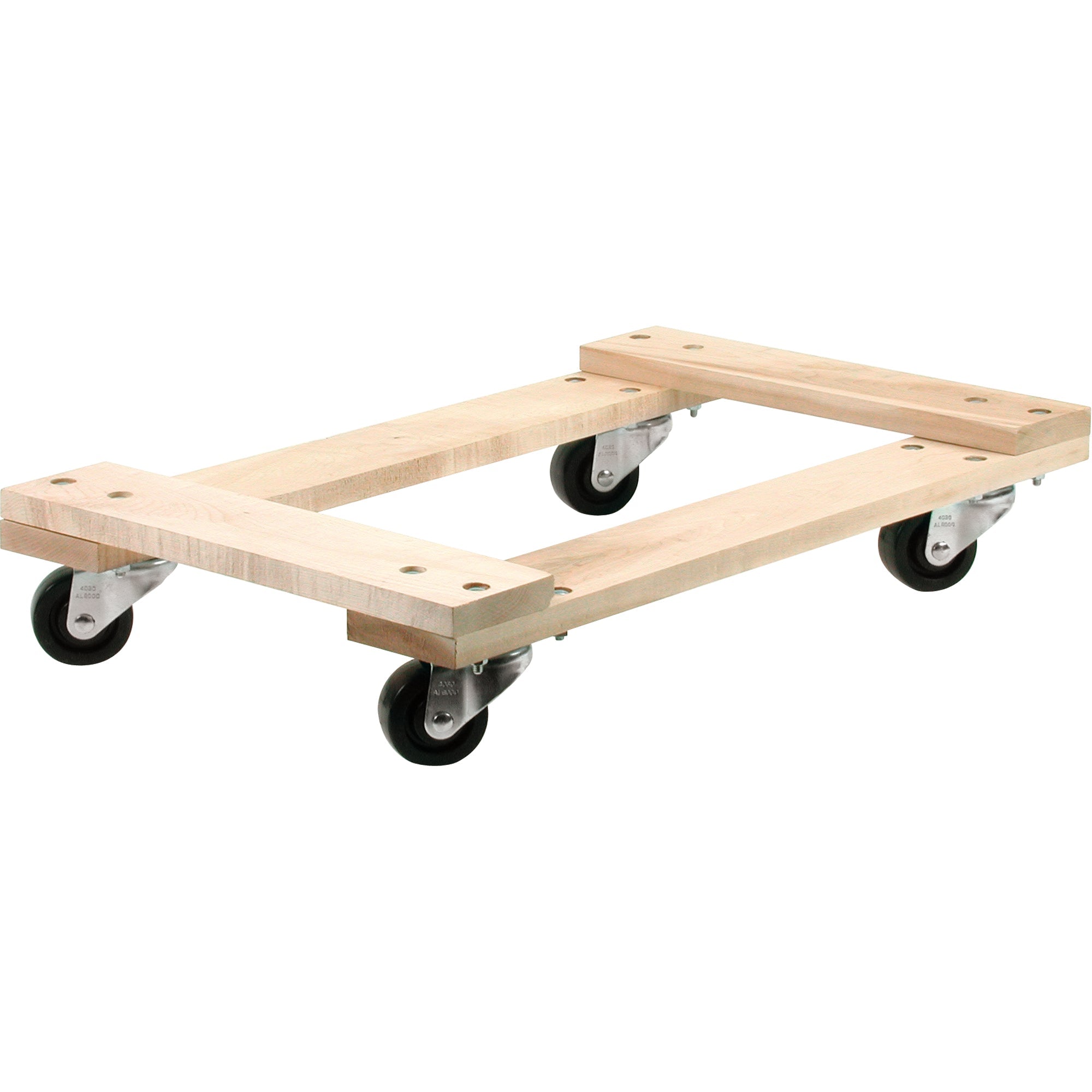 Wood Dollies - Medium-Duty, Polyolefin Wheels, 900 lbs. Capacity, 18