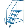 Tilt-N-Roll Ladders, Steel, 4 Steps, 22