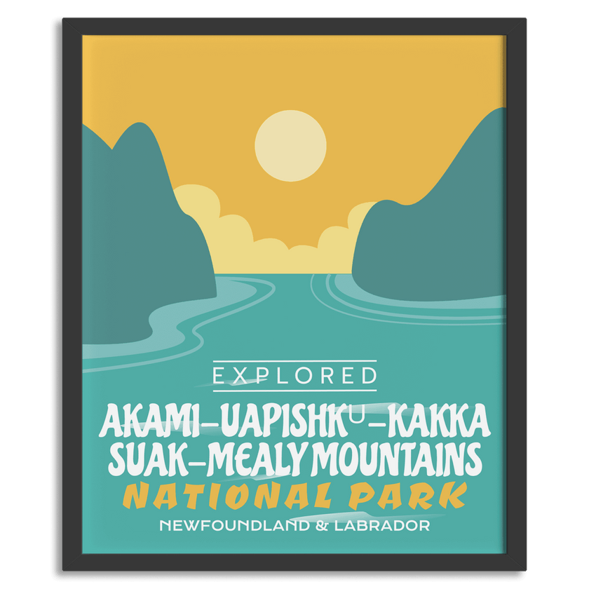 Mealy Mountains National Park 'Explored' Poster, Canada Parks