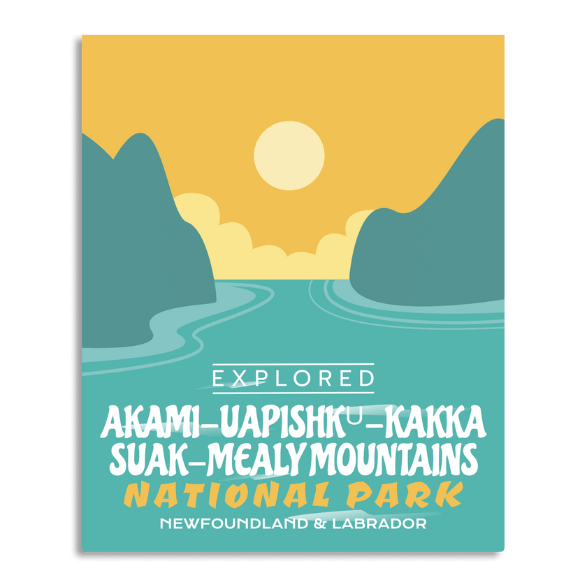 Mealy Mountains National Park 'Explored' Poster, Canada Parks