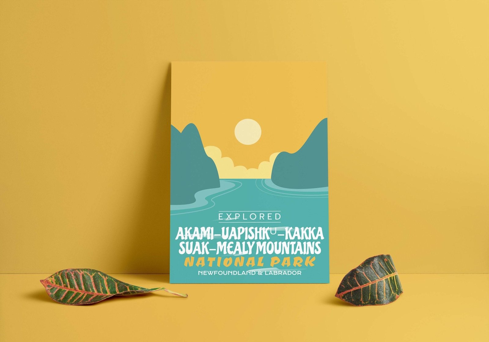 Mealy Mountains National Park 'Explored' Poster, Canada Parks