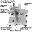 Commercial Deli Meat Slicer 12