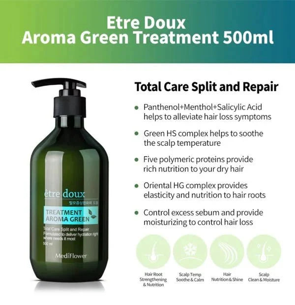 Medi Flower Etre doux Aroma Green Hair Treatment 500ml