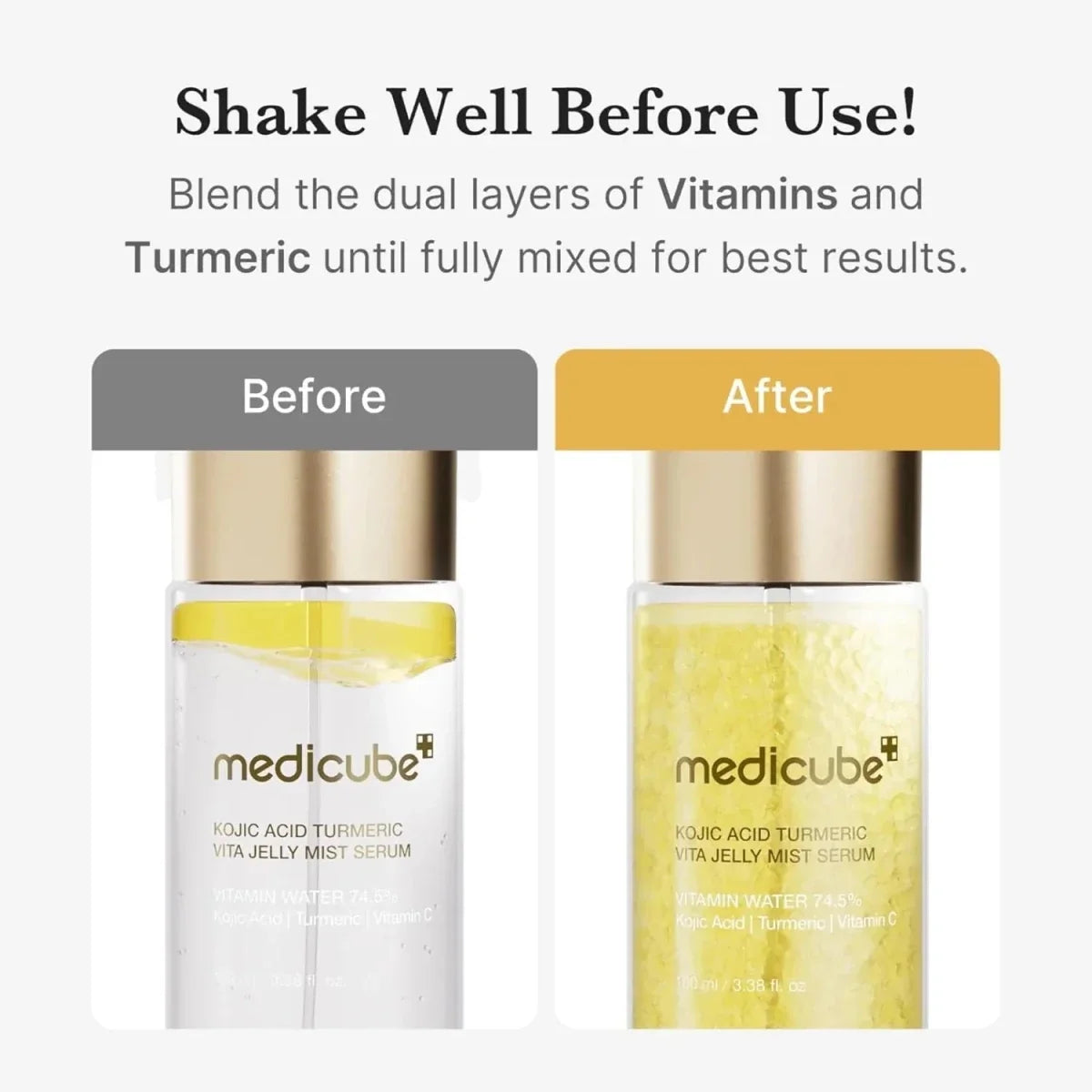 Medicube Kojic Acid Turmeric Vita Jelly Mist Serum 100ml