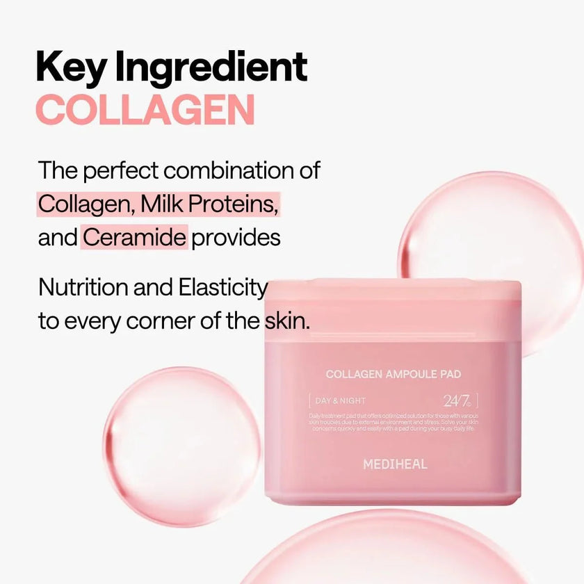 Mediheal Collagen Ampoule Pad 170ml / 100pads