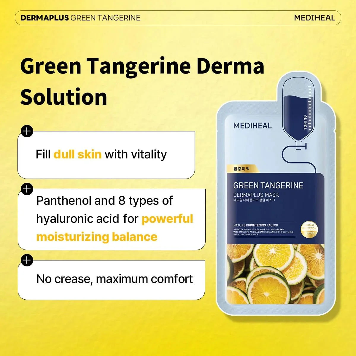 Mediheal Dermaplus Green Tangerine Mask 22ml