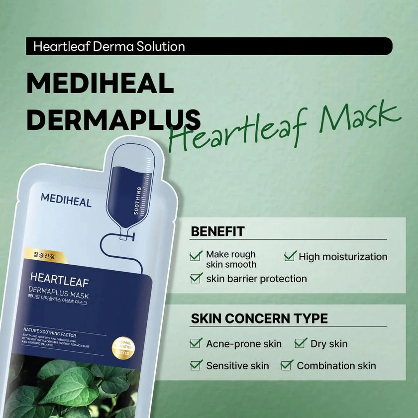 Mediheal Dermaplus Heartleaf Mask 22ml