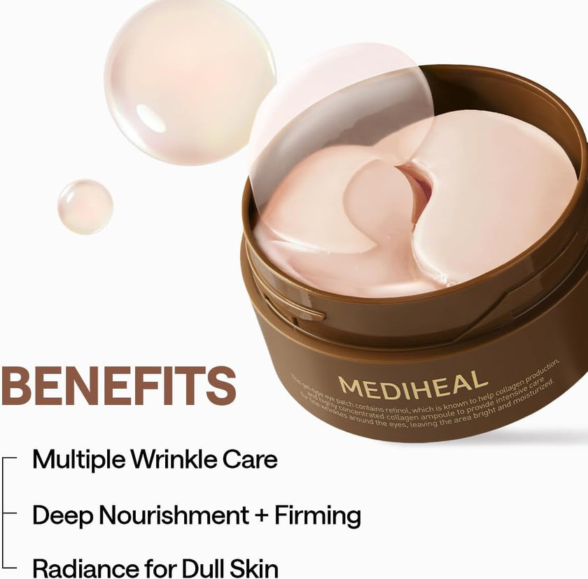 Mediheal Retinol Collagen Eye Ampoule Patch 60pcs