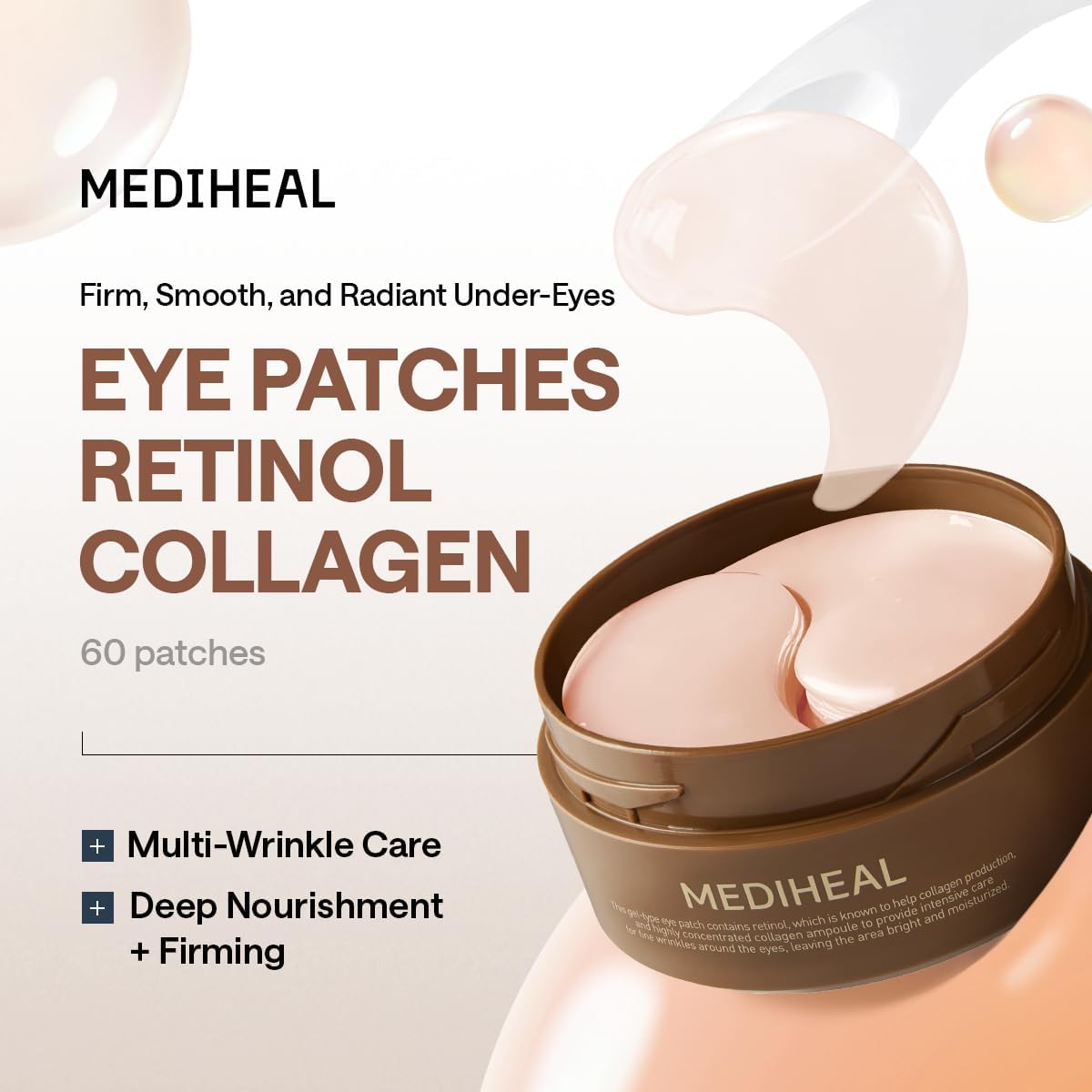 Mediheal Retinol Collagen Eye Ampoule Patch 60pcs