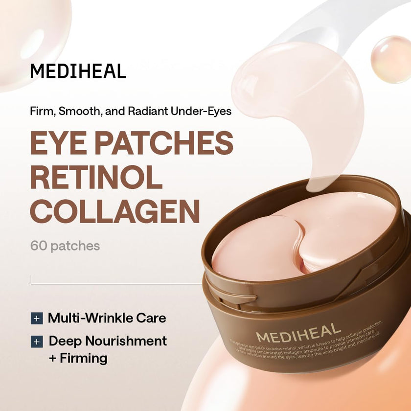 Mediheal Retinol Collagen Eye Ampoule Patch 60pcs