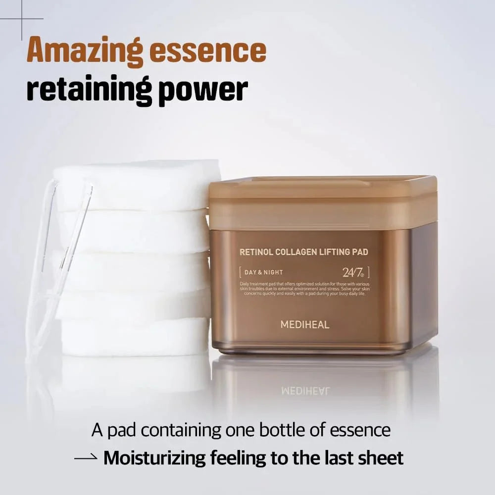 Mediheal Retinol Collagen Lifting Pad 180ml / 100pads