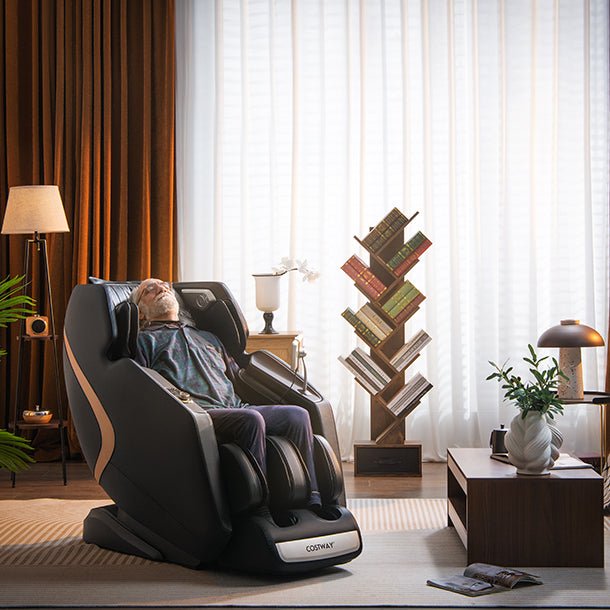 Mega Sale -Top Seller-Premium Series-COSTWAY JL10013 Fully Loaded- 3D SL-Track Full Body Zero Gravity Massage Chair with Thai Stretch- Top 5 Seller-