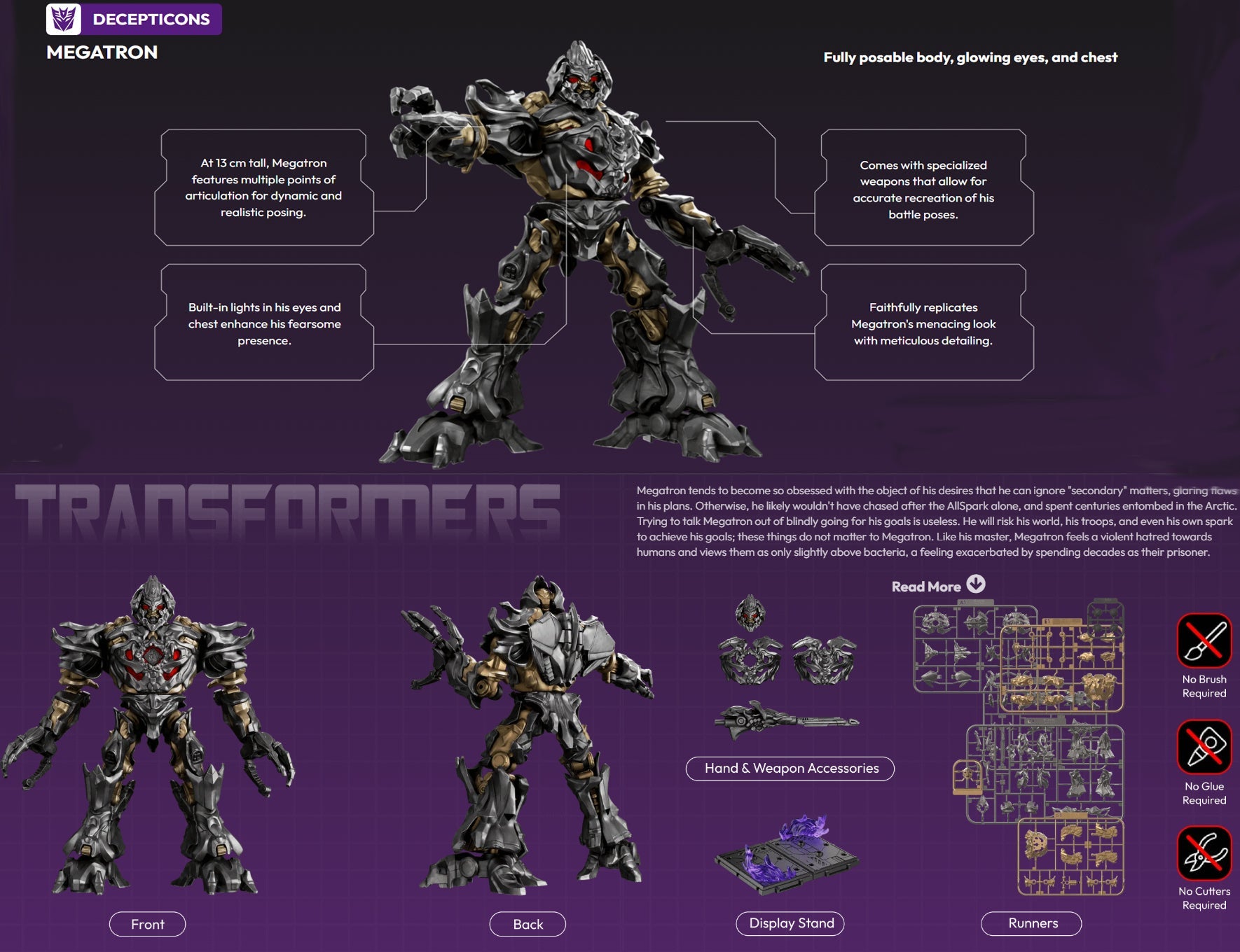 Blokees Transformers Classic Class - 10 Megatron Transformers (2007)