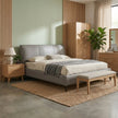 Melbourne Grey Leather Bed