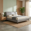 Melbourne Grey Leather Bed