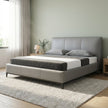 Melbourne Grey Leather Bed