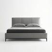 Melbourne Grey Leather Bed