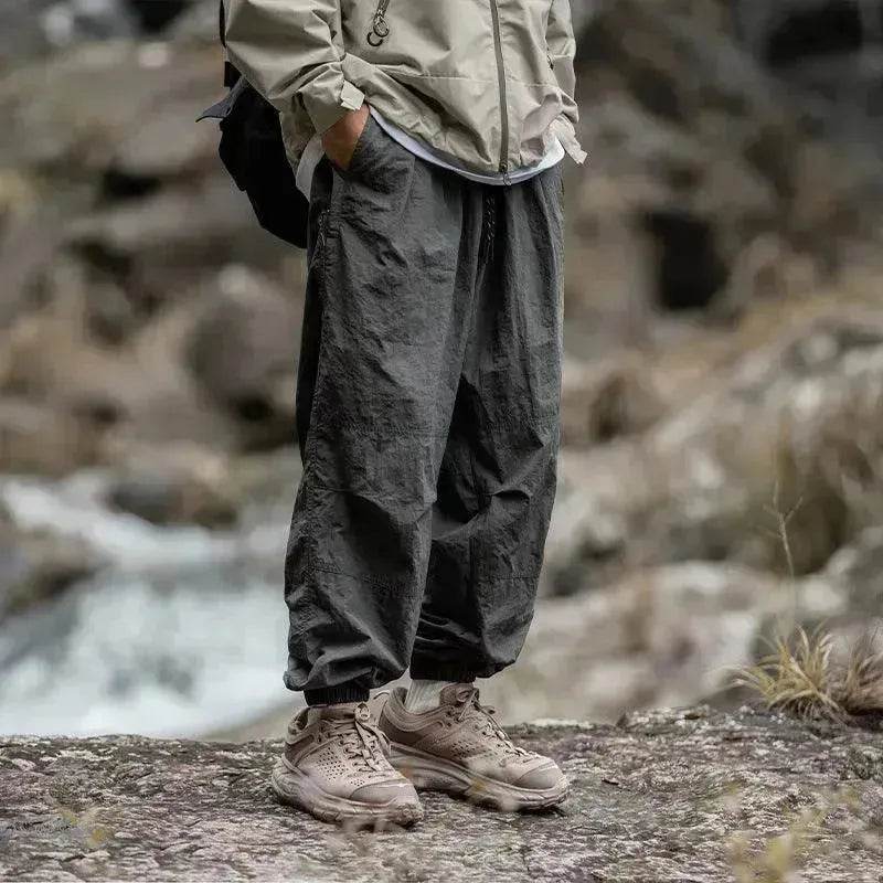 Men's Fashion Ankle-tied Loose Waterproof Workwear Pants