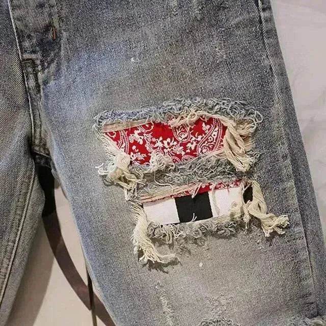 Men's Fashion Casual Ripped Denim Shorts
