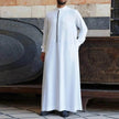 Fashionable and Elegant Men's Fashion Casual White Button Down Arab  Robe Moroccan Men's Jalabiya