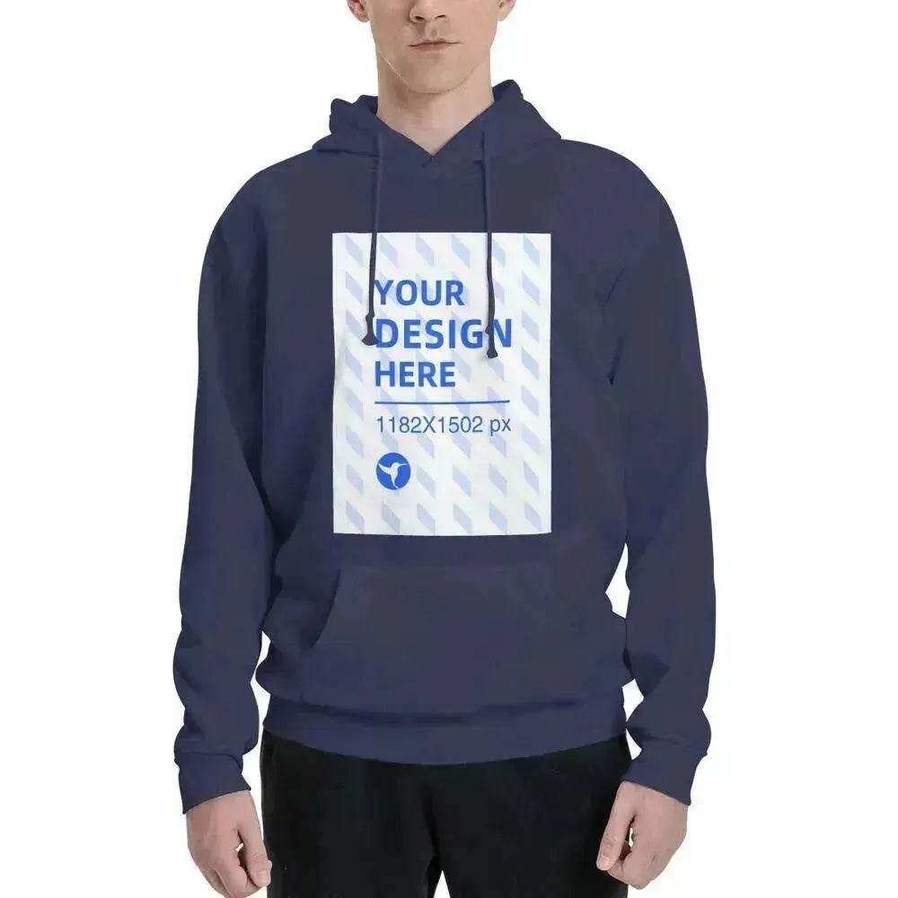 Men's Polyester Fleece Hooded Sweatshirt