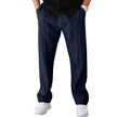 Men's Trouser Pant  Sports Casual Loose Straight Pants With Drawstring Design