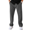 Men's Trouser Pant  Sports Casual Loose Straight Pants With Drawstring Design