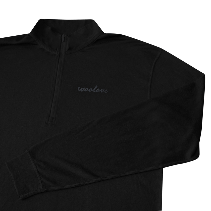 Men's Merino Wool 1/4 Zip Pullover — Midweight