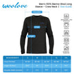 Men's Merino Wool Long Sleeve Crew Neck — Midweight