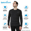 Men's Merino Wool Long Sleeve Henley — Midweight
